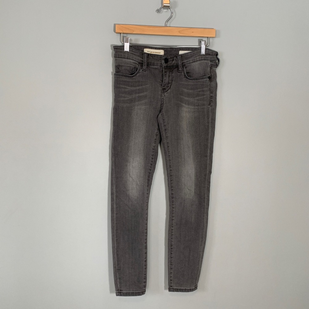 Pilcro and the Letterpress Stet‎ Skinny Jeans Gray Faded Denim Size 26
